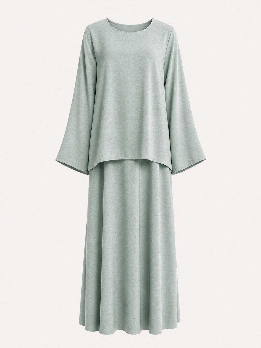 Satin Twinset -  Soft Mint