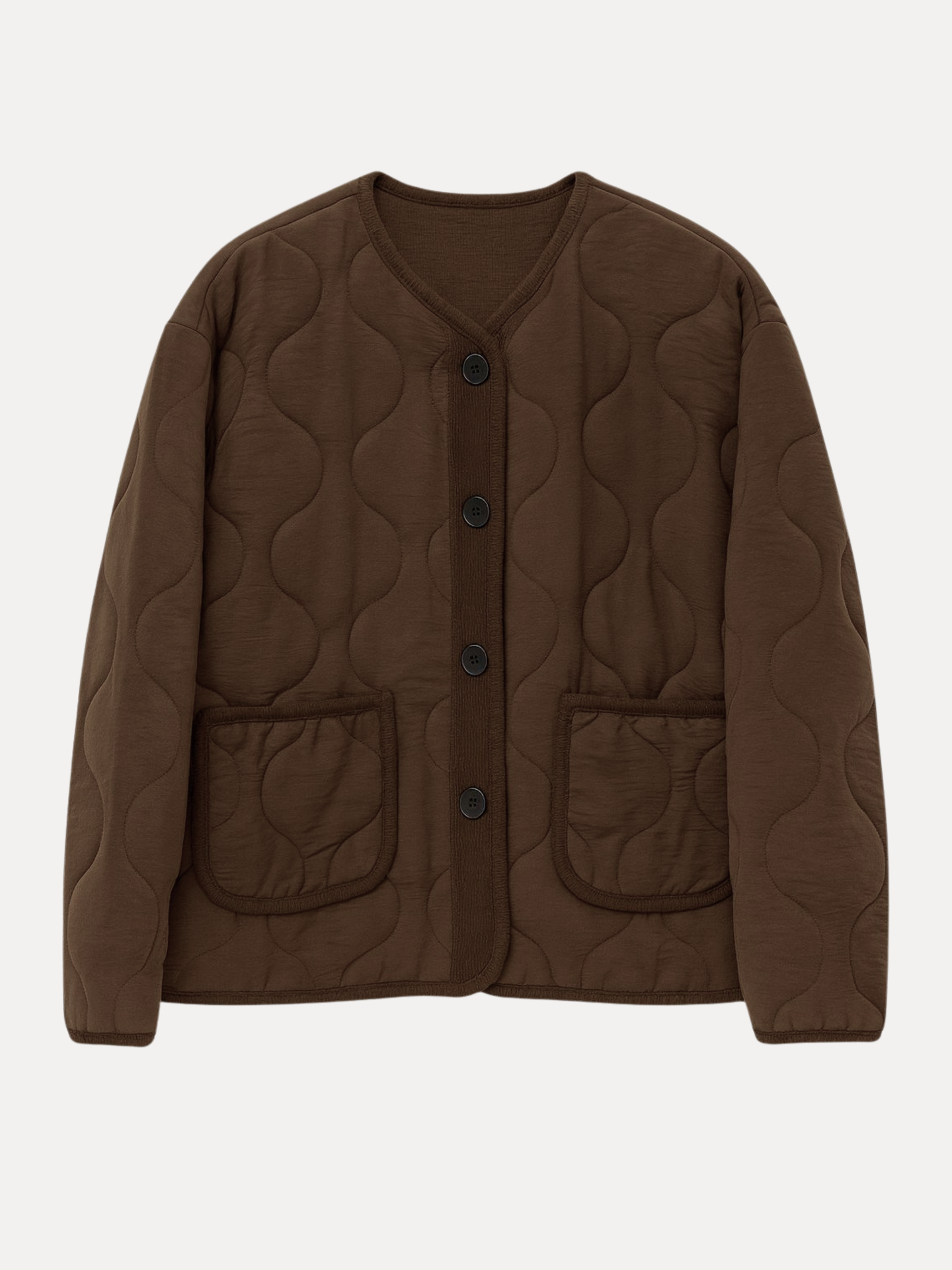 Coat with buttons - Black