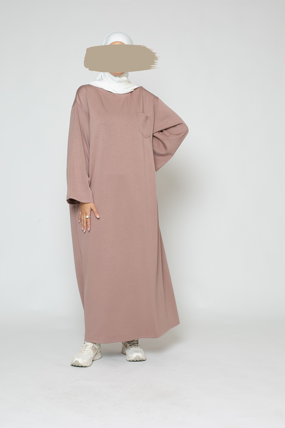 Sweater dress - Taupe pink - Hijab Boutique