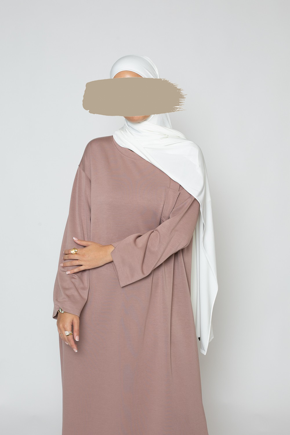 Sweater dress - Taupe pink - Hijab Boutique