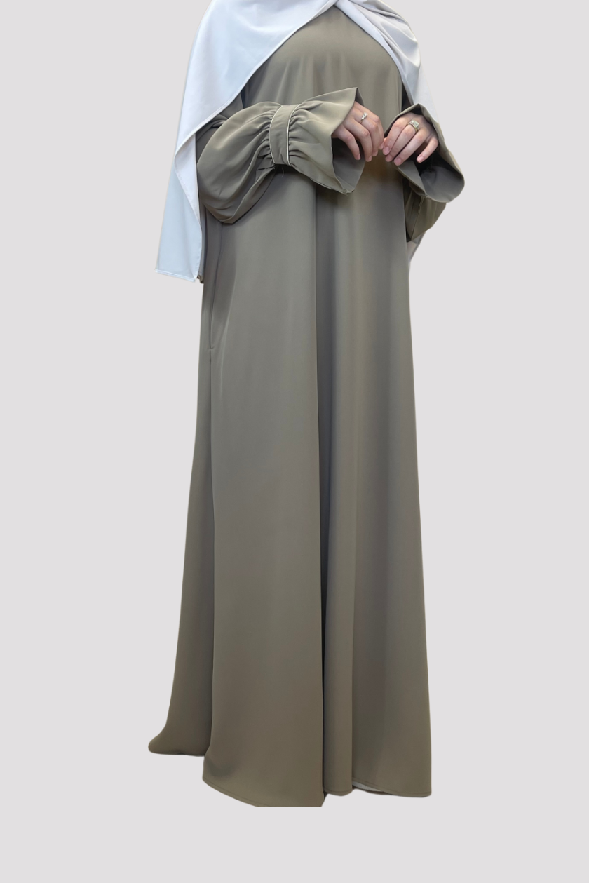 Abaya Cute Sleeve - Camel - Hijab Boutique