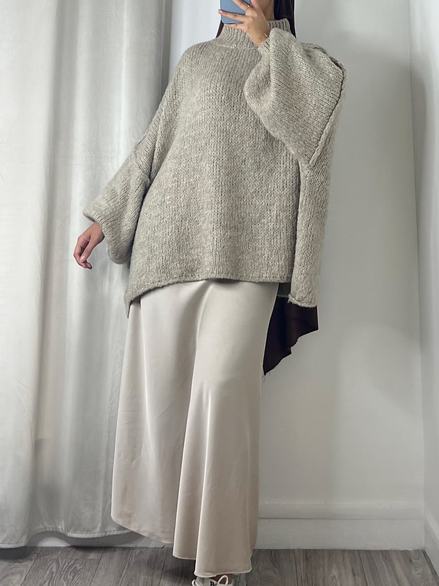 Oversized sweater - Taupe