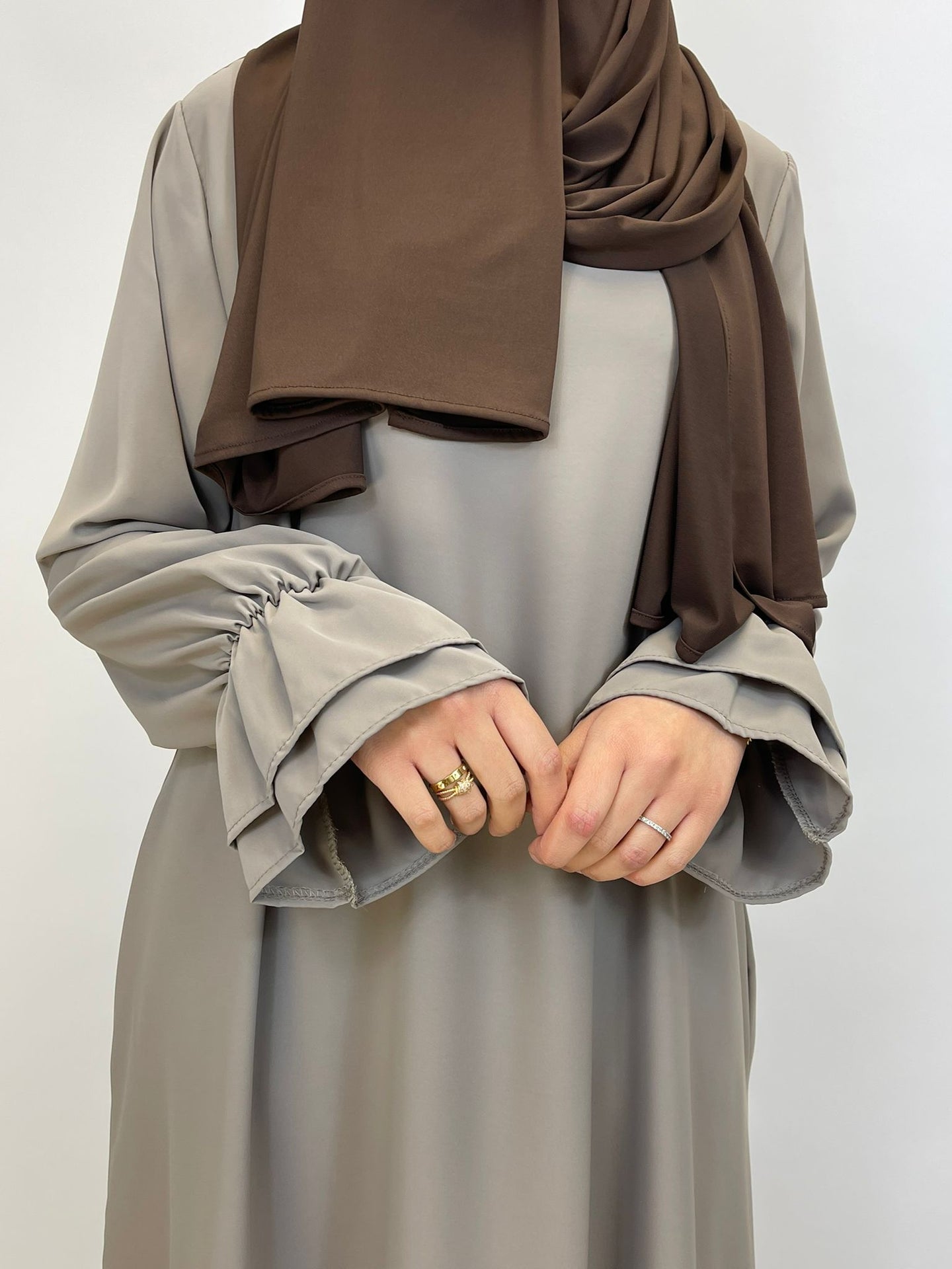 Abaya double sleeve - Taupe - Hijab Boutique