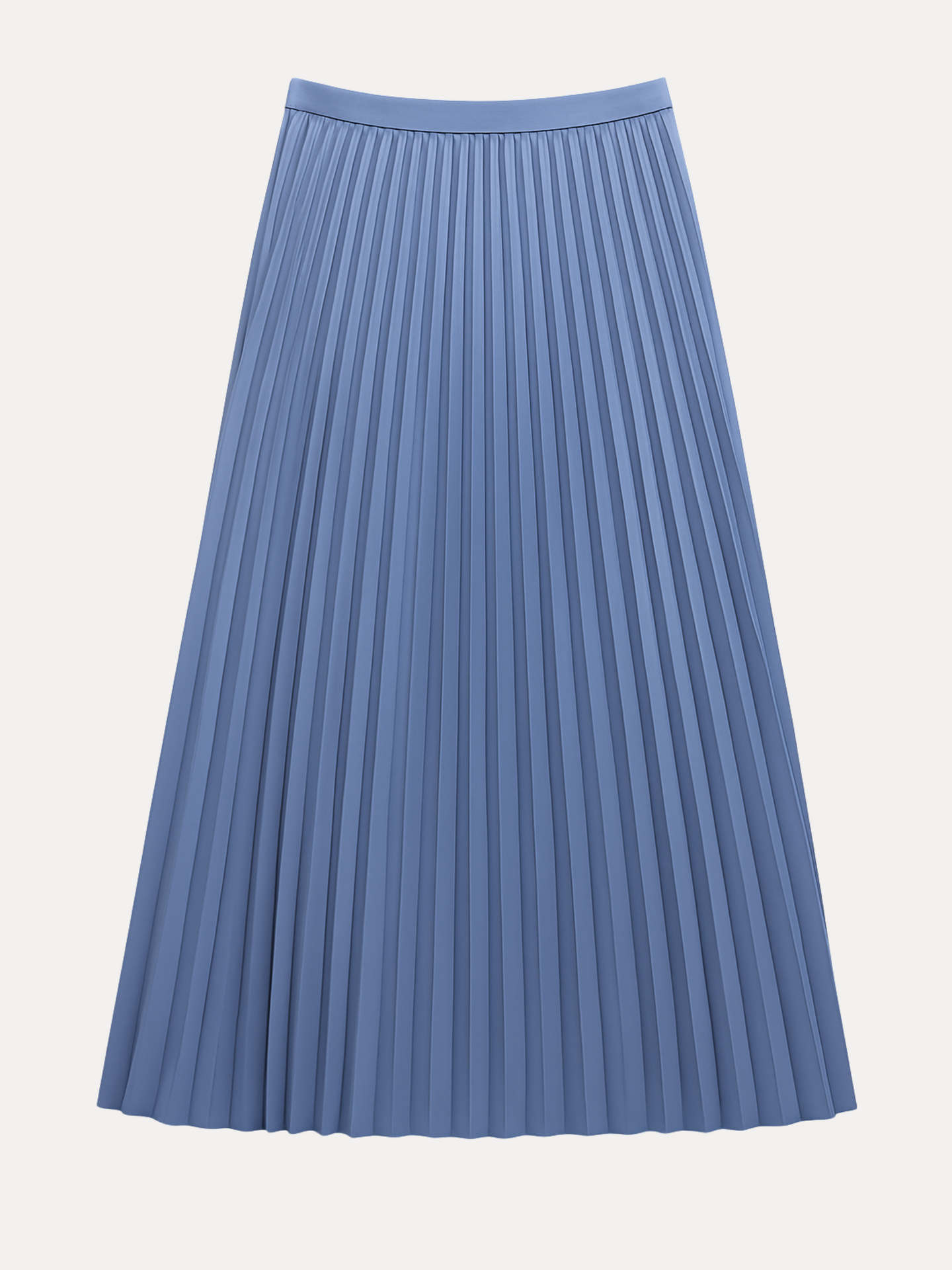 Long a-line skirt - Light beige