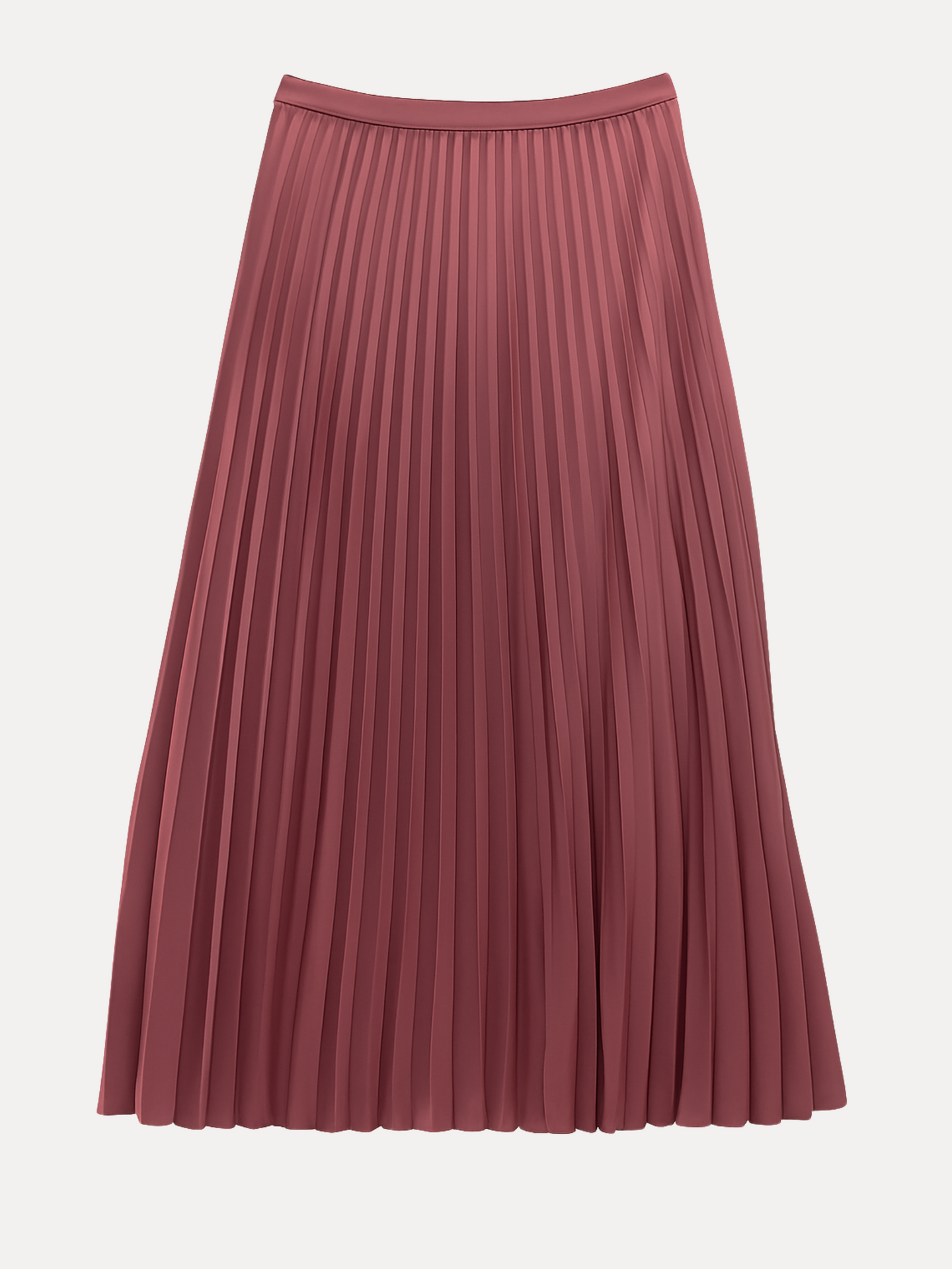 Long a-line skirt - Light beige