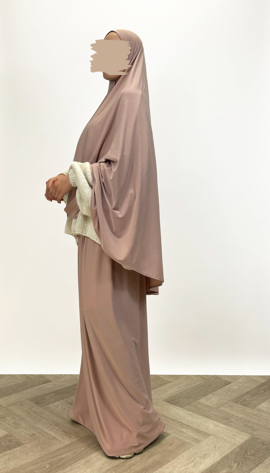 Premium jersey khimar set - Soft pink - Hijab Boutique