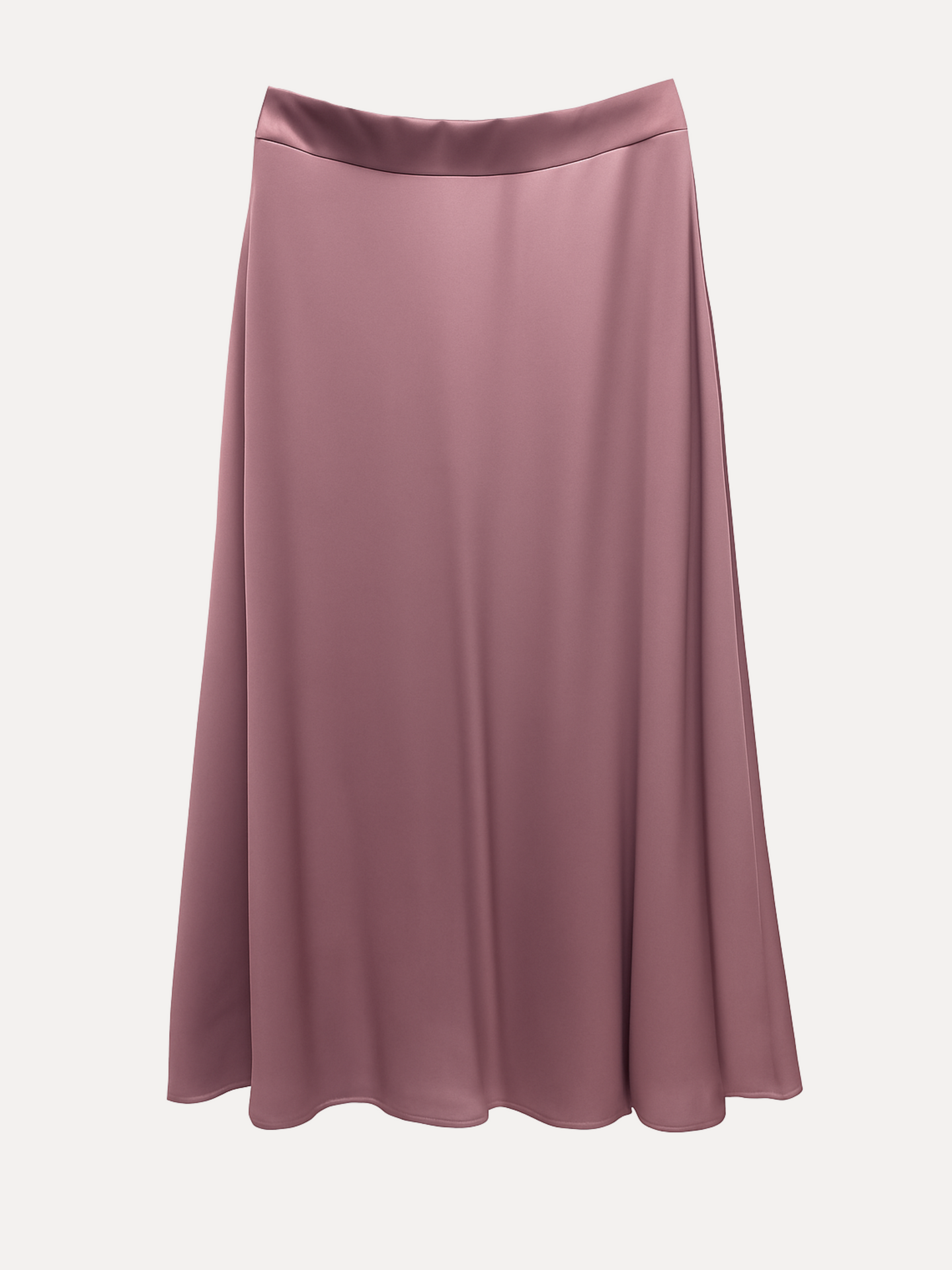 Long a-line skirt - Light beige