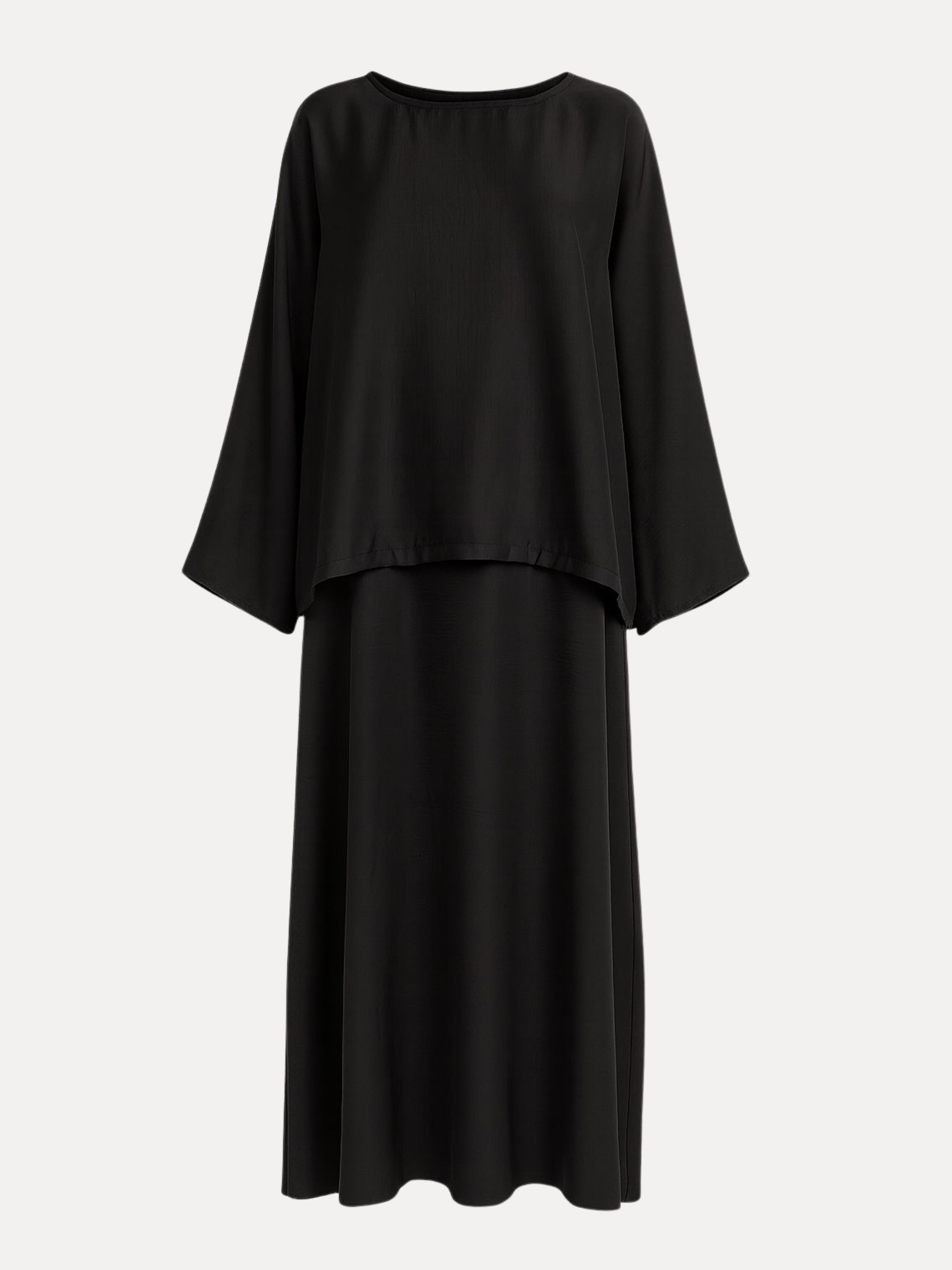 Satin Twinset - Black