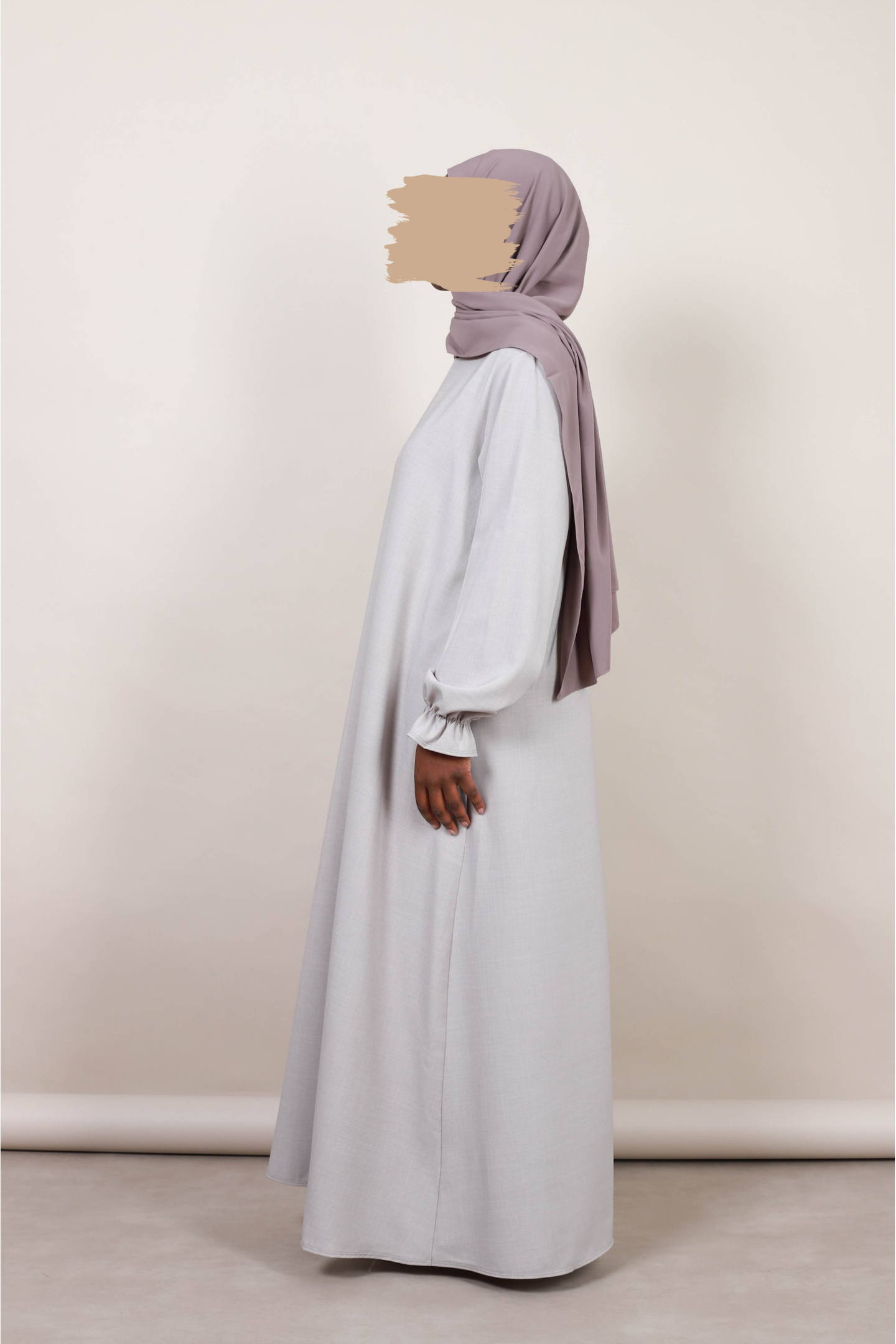 Abaya Pofmouw - Taupe grey - Hijab Boutique