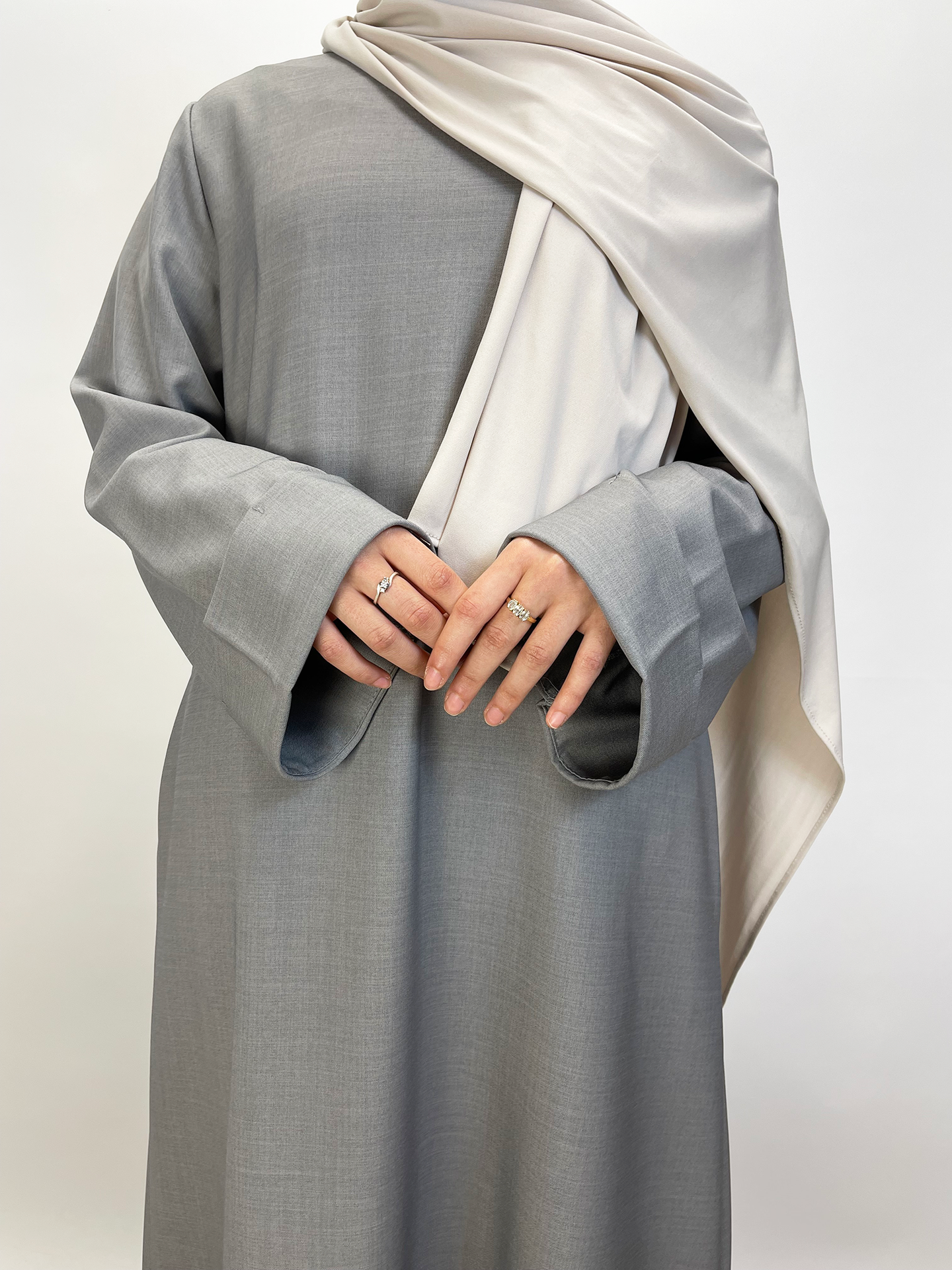 Abaya Lina - Grey - Hijab Boutique