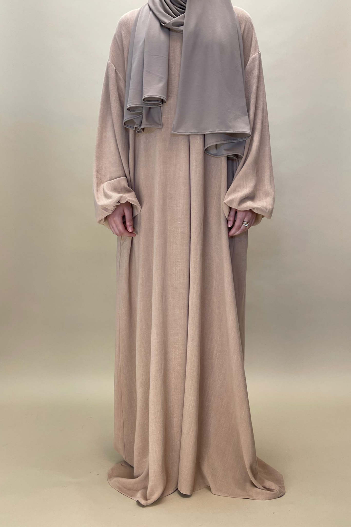 Cotton maxi dress - Soft camel - Hijab Boutique