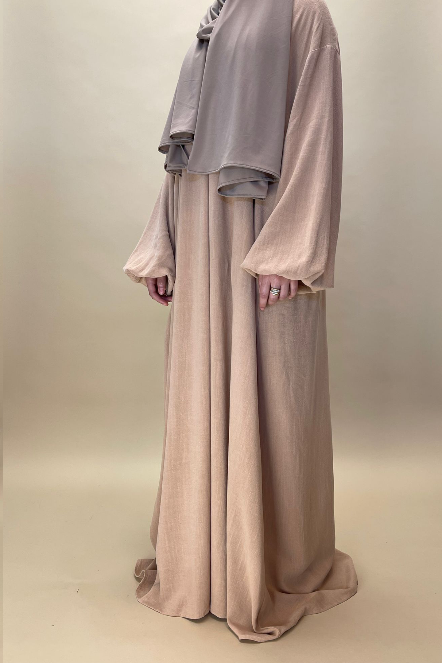 Cotton maxi dress - Soft camel - Hijab Boutique