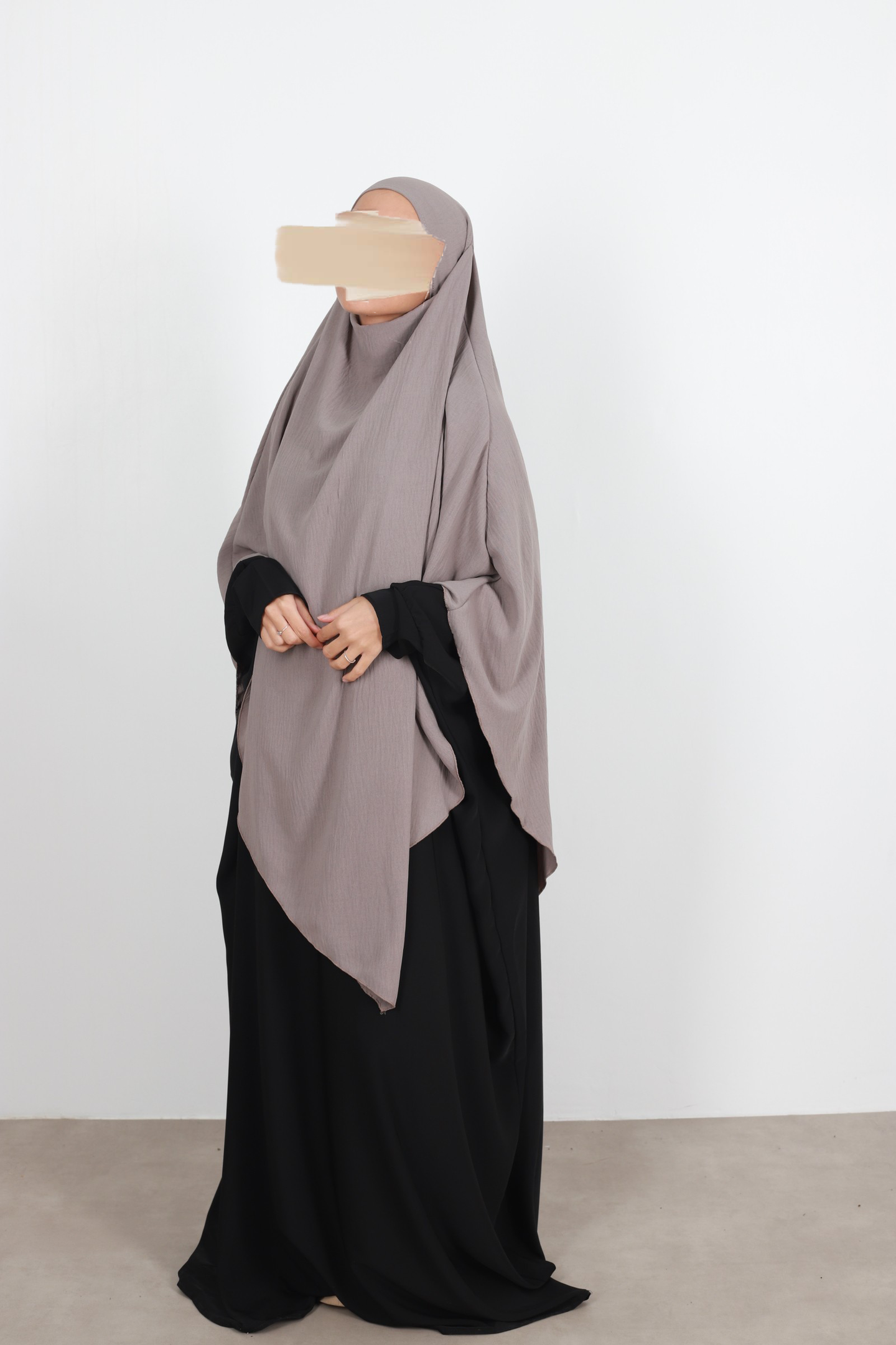 Tie back khimar jazz - Taupe