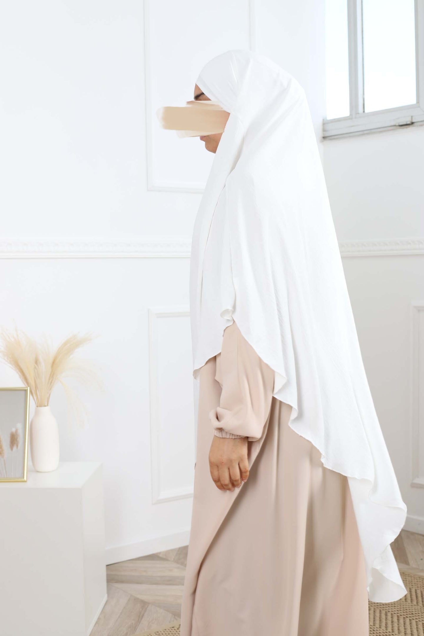 Tie back khimar jazz - White