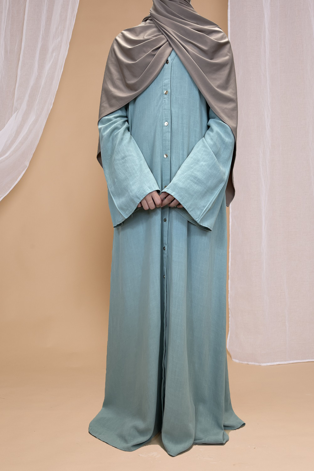 Linnen maxi dress - Hijab Boutique