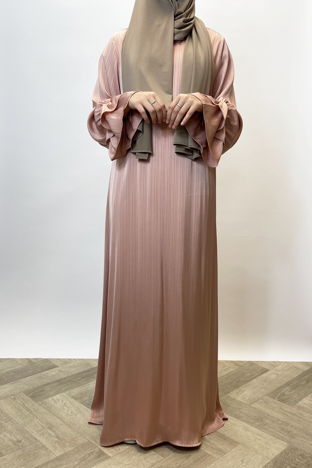 Double sleeve dress - Pink - Hijab Boutique