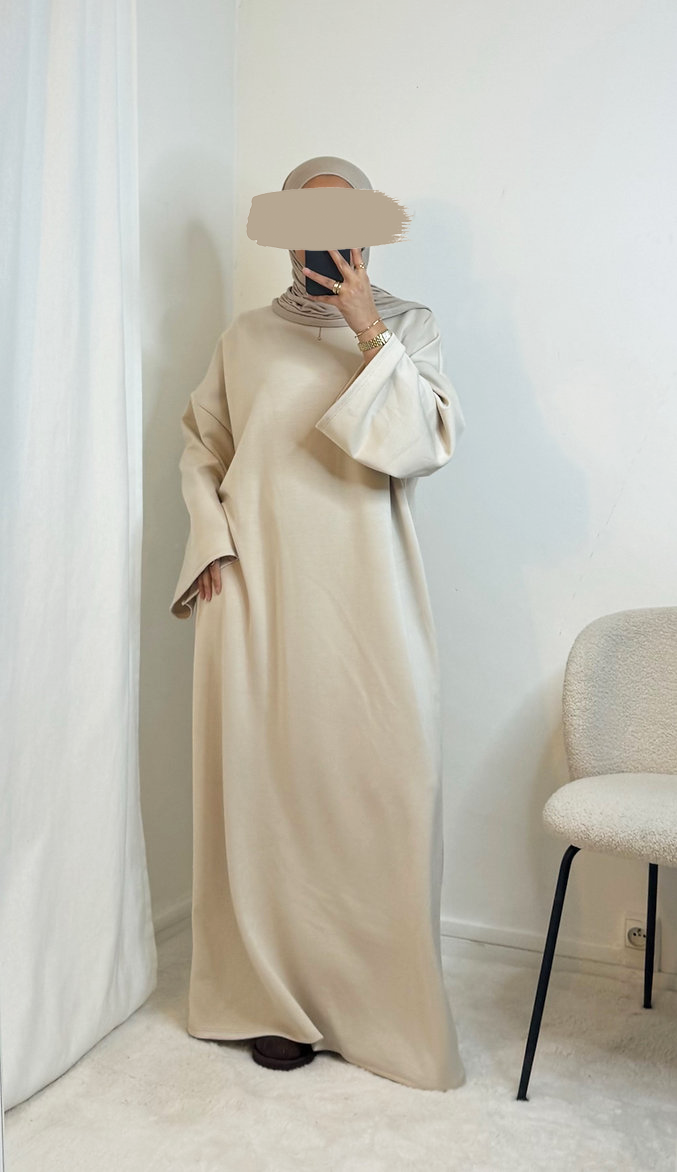 Sweaterdress wide sleeves - Beige