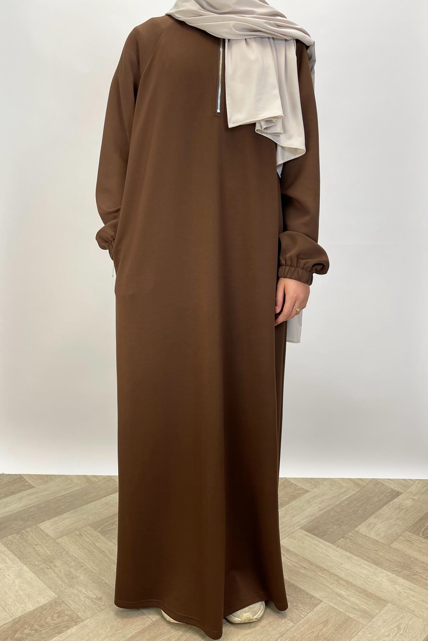 Sweater dress - Brown - Hijab Boutique