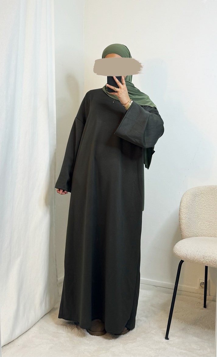 Sweaterdress wide sleeves - Army Green - Hijab Boutique