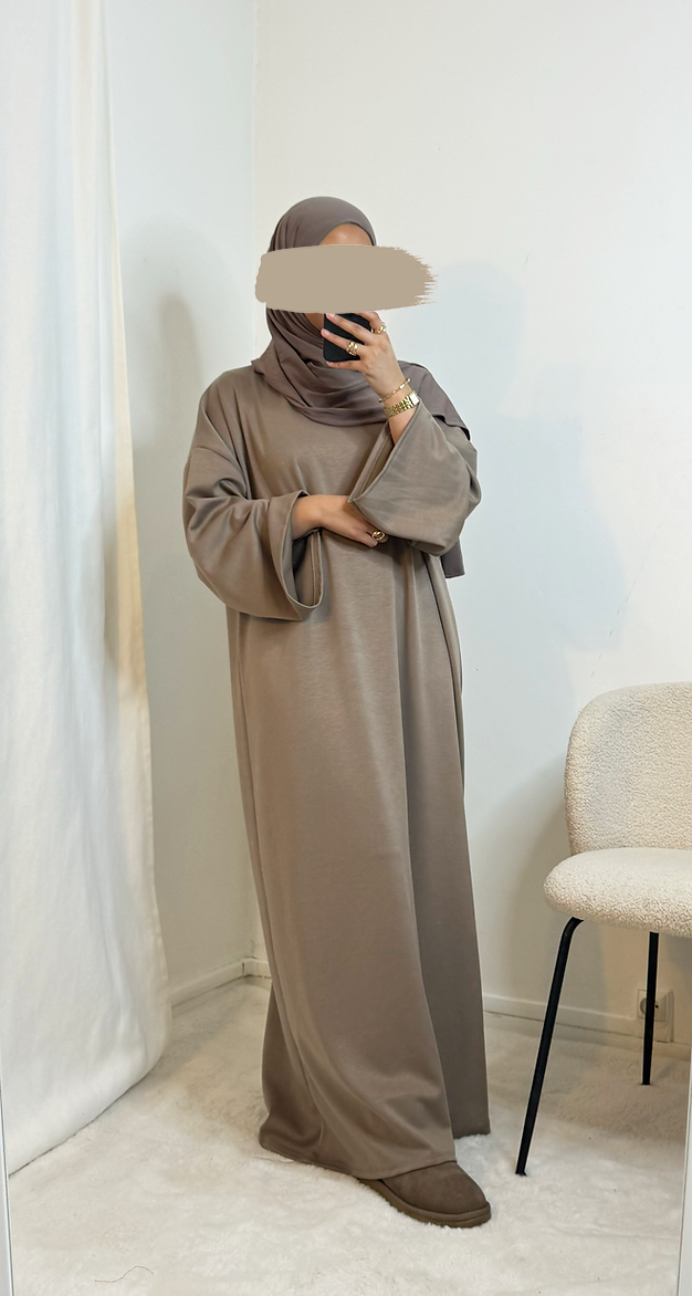 Sweaterdress wide sleeves - Taupe