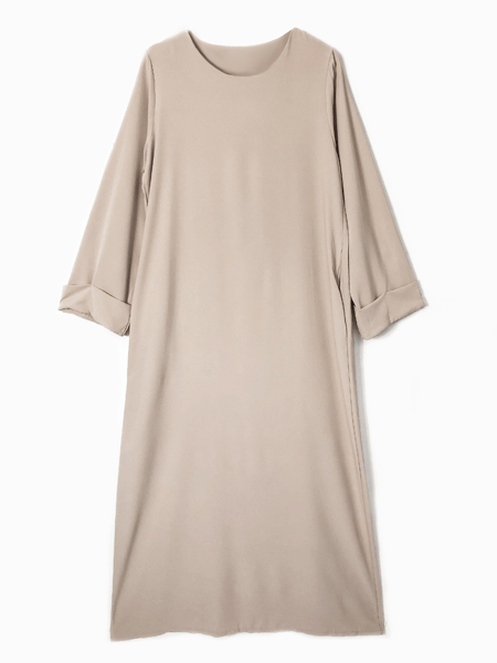 Abaya omslag mouw - Licht beige - Hijab Boutique