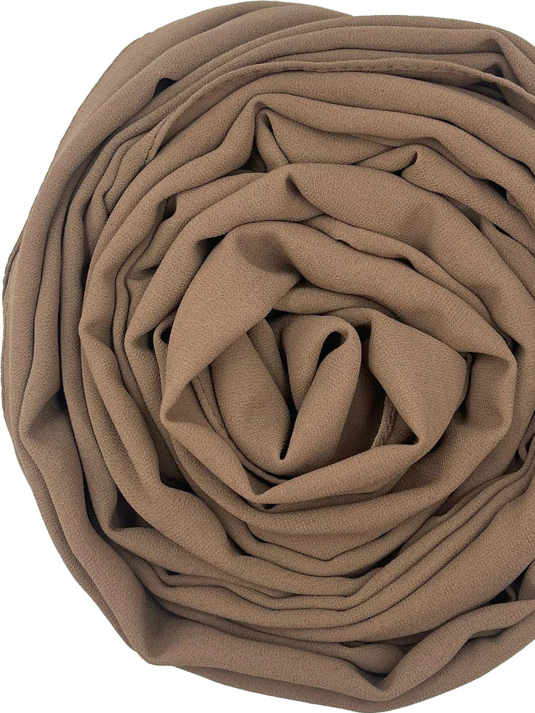 Crepe L - Dark taupe - Hijab Boutique