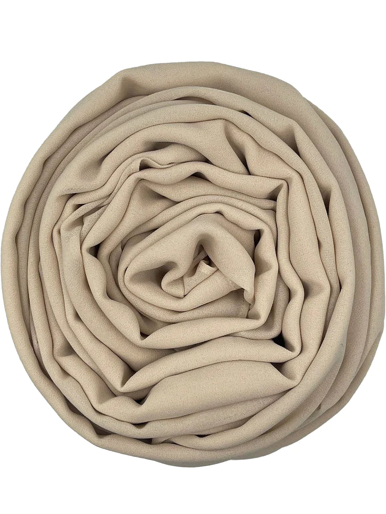 Crepe L - Licht beige - Hijab Boutique