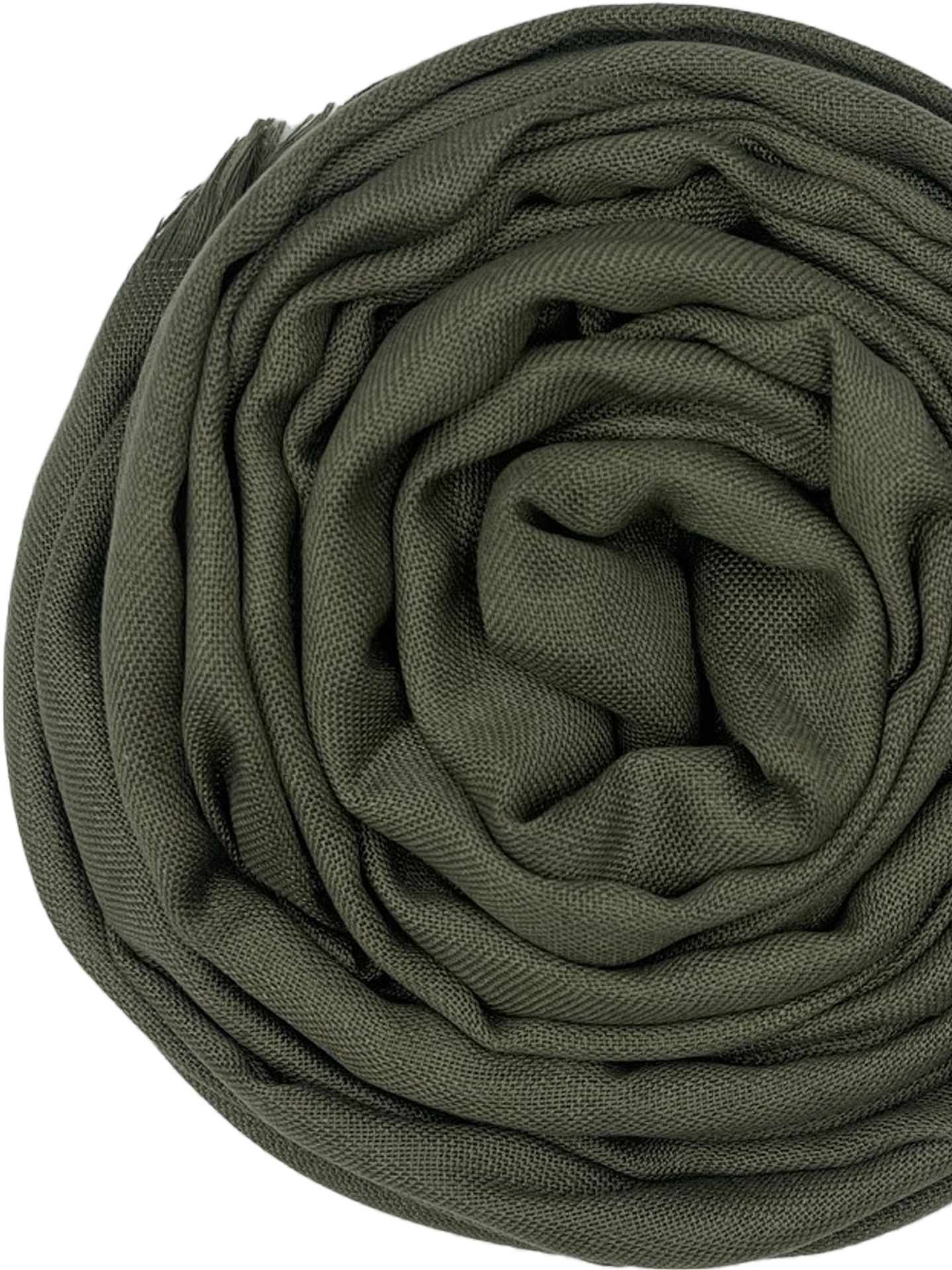 Pashmina korte sliertjes - Army green