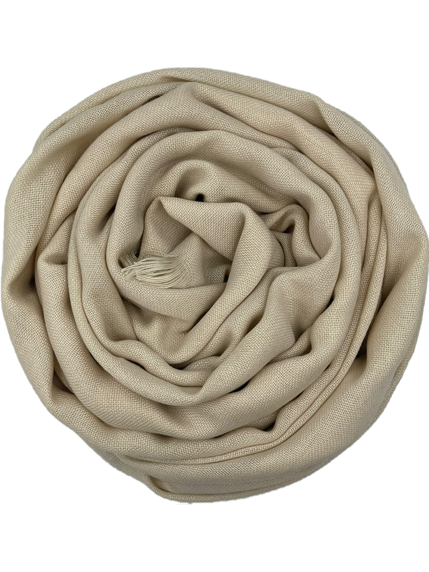 Pashmina korte sliertjes - Creme - Hijab Boutique