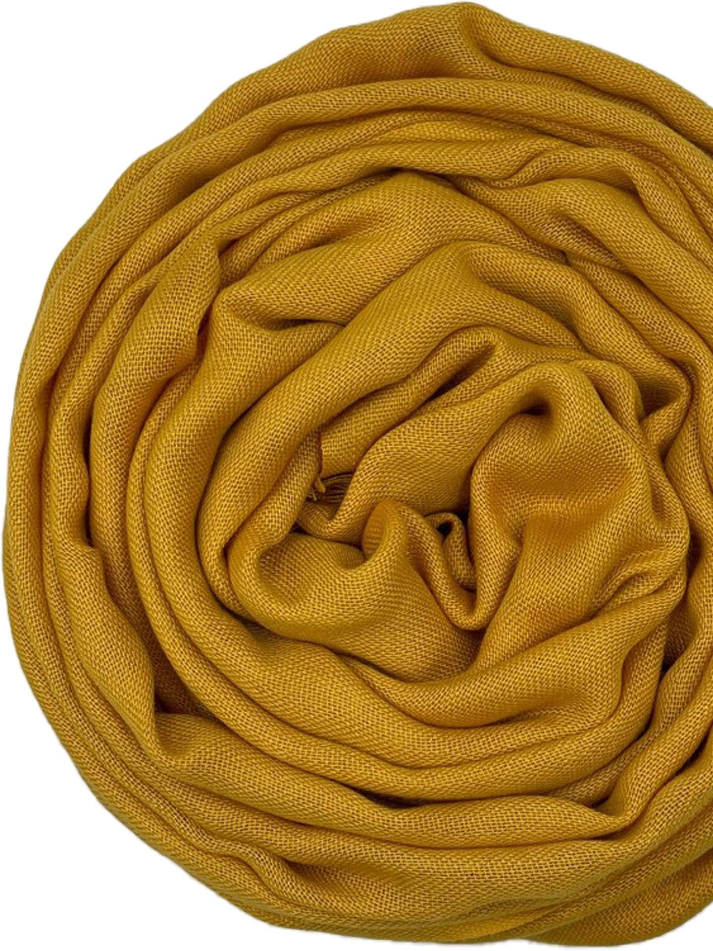 Pashmina korte sliertjes - Mustered yellow