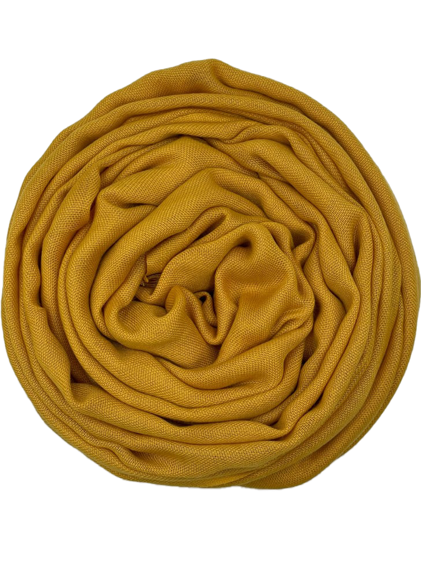 Pashmina korte sliertjes - Mustered yellow