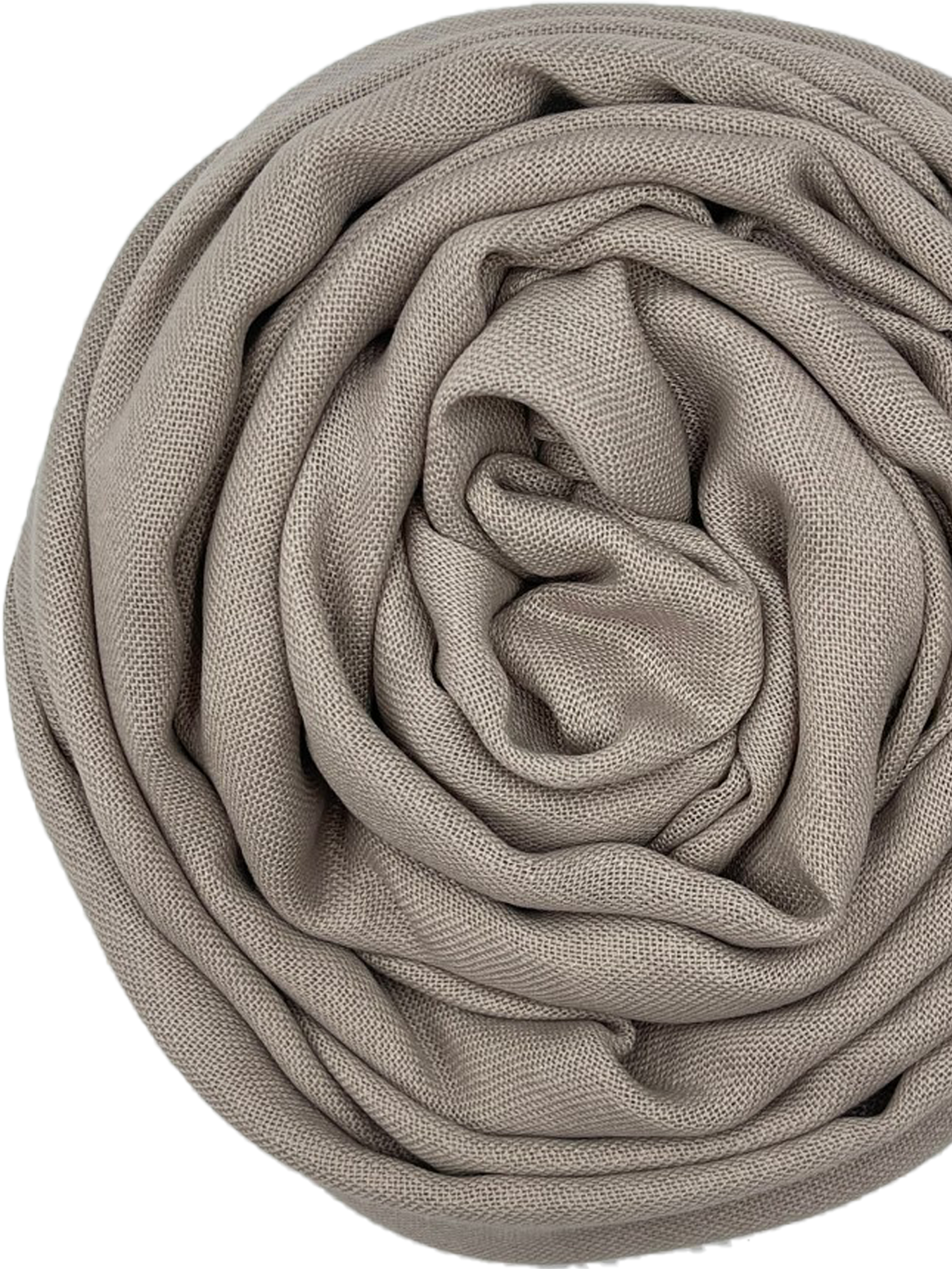 Pashmina korte sliertjes - Warm gray