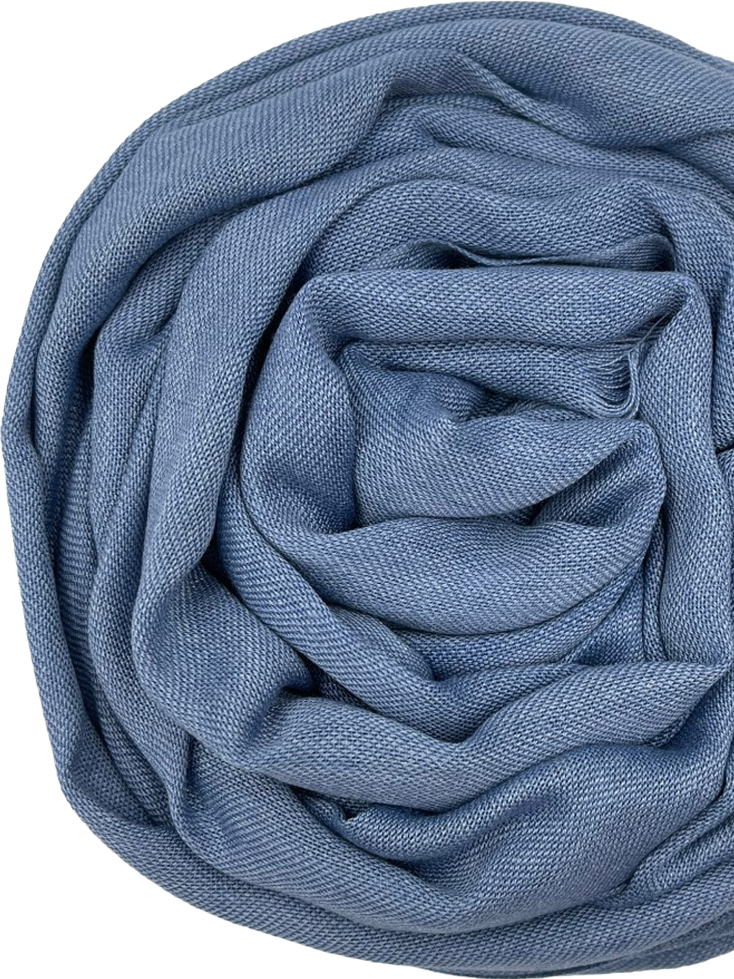 Pashmina korte sliertjes - Jeans blue