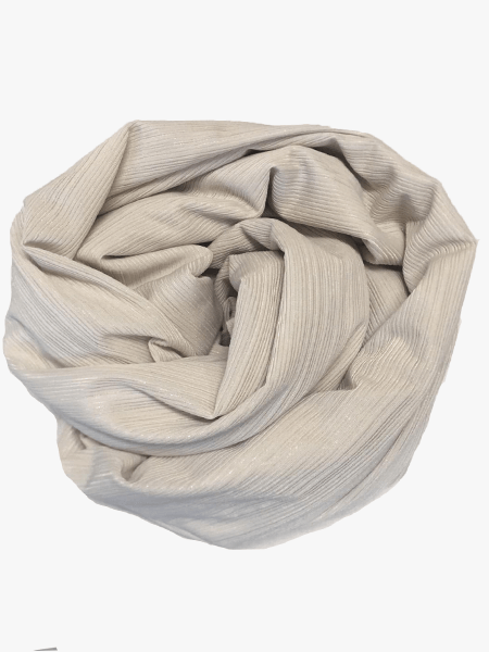 Stretch ribbel scarf - Off white