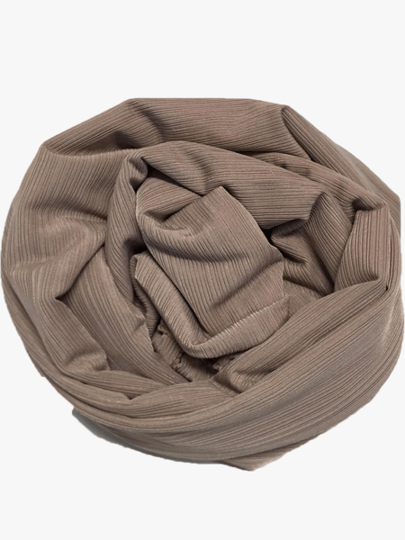 Stretch ribbel scarf - Taupe