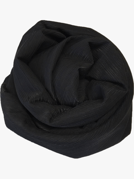 Stretch ribble scarf - Zwart 