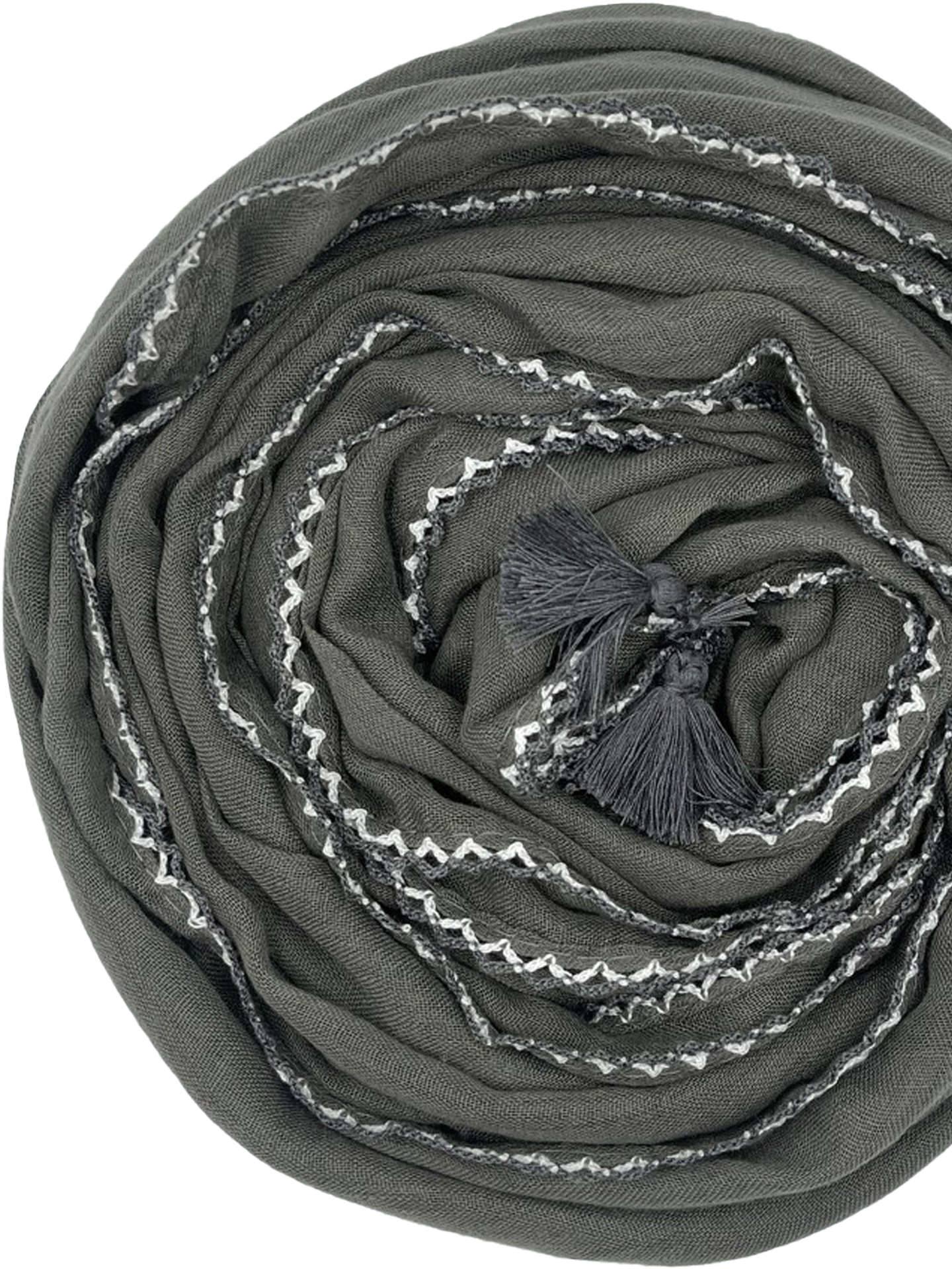 Tassel - Dark gray - Hijab Boutique