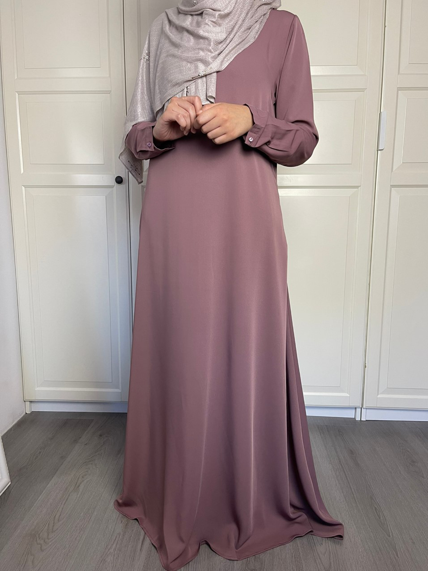 A-line abaya - Black (150cm)