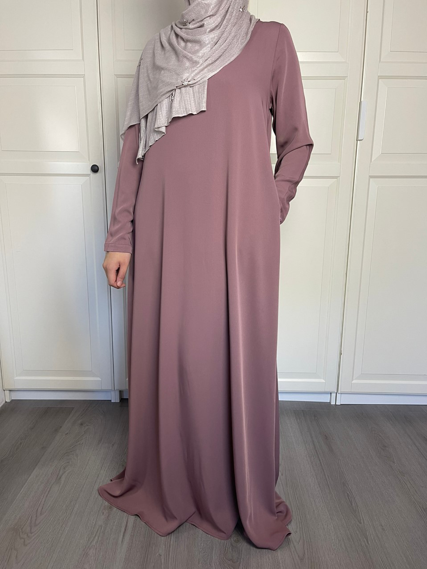 A-lijn abaya -  Mauve (150cm) - Hijab Boutique