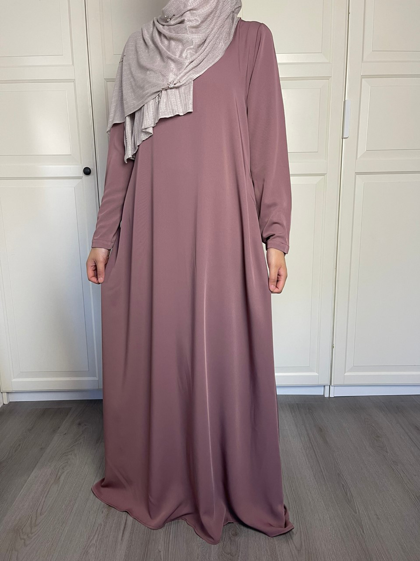 A-lijn abaya -  Mauve (150cm) - Hijab Boutique