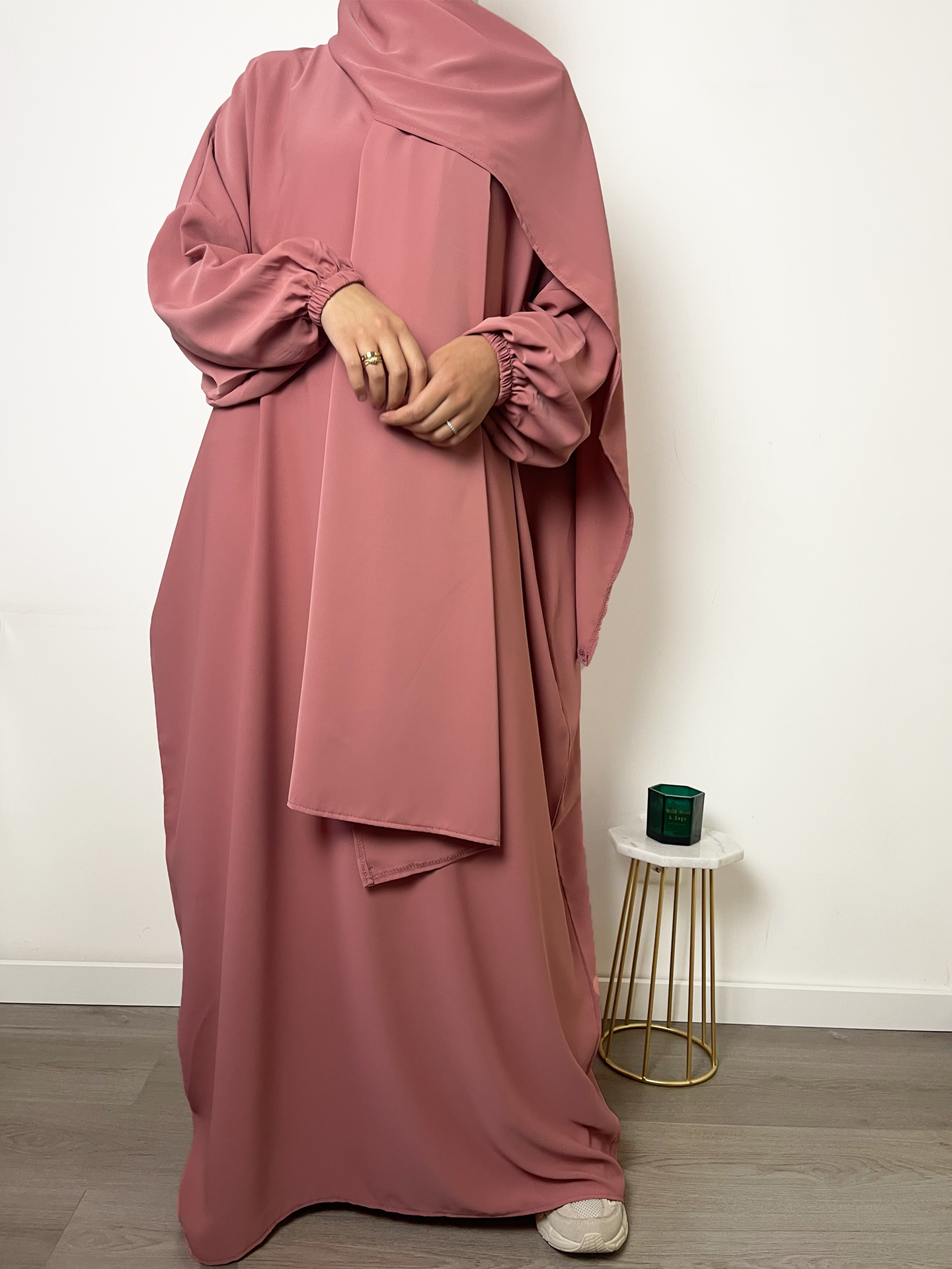 Abaya tweedelig - Pink