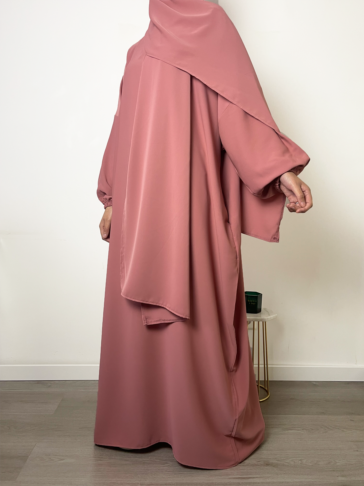 Abaya tweedelig - Pink