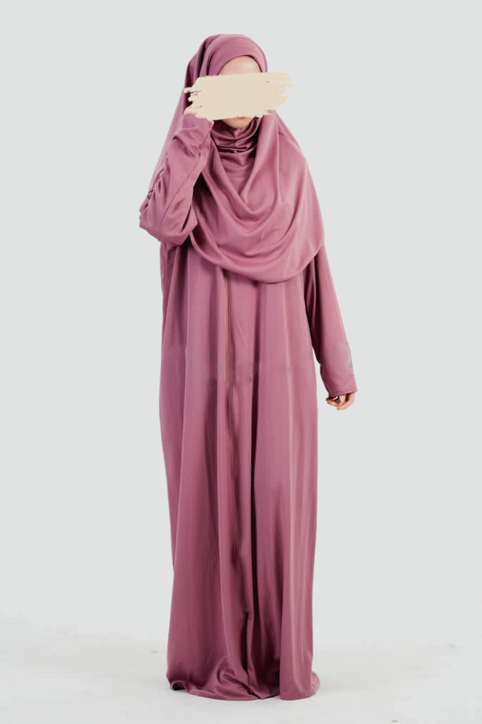 Gebedsset met rits - Donkerroze