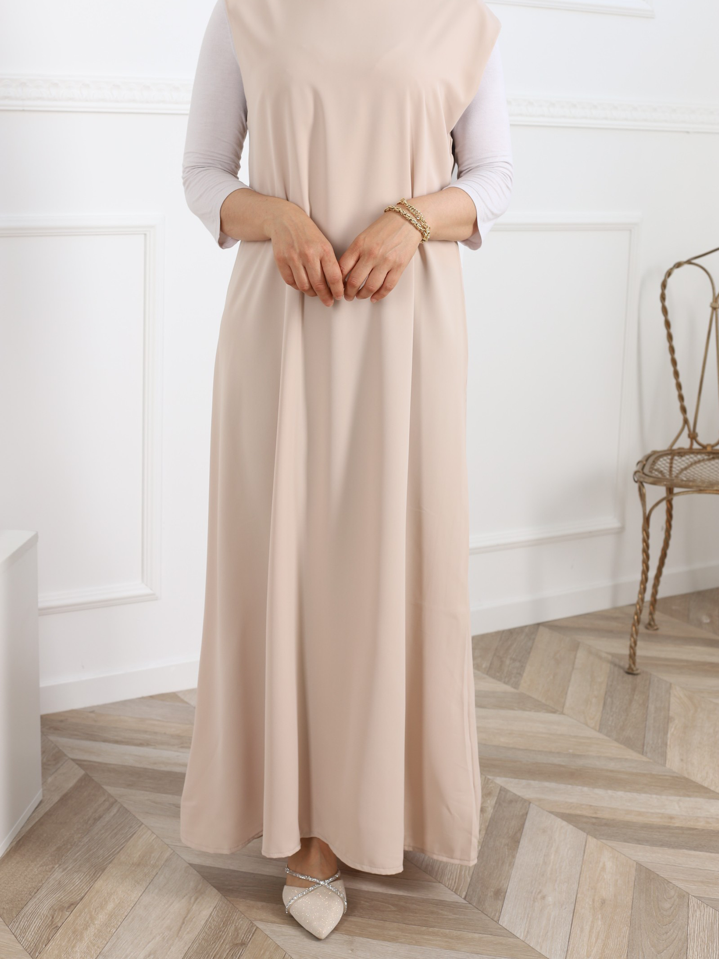 Onderjurk - Lichtbeige - Hijab Boutique